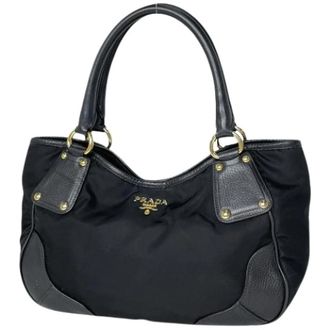 Prada Pre-owned Vintage Tote Bag - Dames - Vintage Handtas - Zwart - ONE Size - Leer - Vintage
