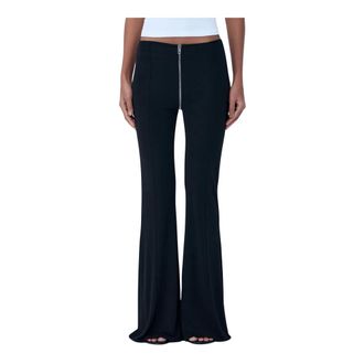 Alexander Wang Alexander Wang, Wide Trousers, female, Black, Size: XS High-rise Flared Pants