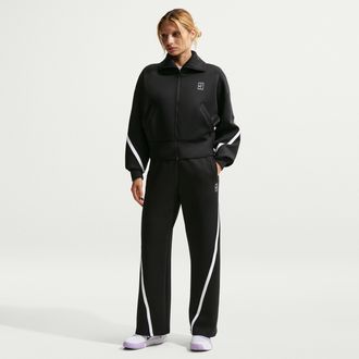 Nike Womens Advantage Dri-FIT Mid-Rise Tennis Pants in Black | IB0782-010