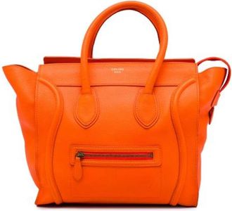 Celine Pre-owned Tote Bag - Dames - Vintage Handtas - Oranje - ONE Size - Leer - Vintage