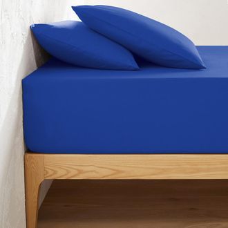 La Redoute Interieurs Effen hoeslaken in katoen, omslag 32 cm, Scenario