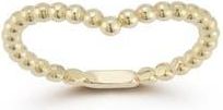 Ember Fine Jewelry 14K Gold Beaded V Ring at Nordstrom Rack, Size 7