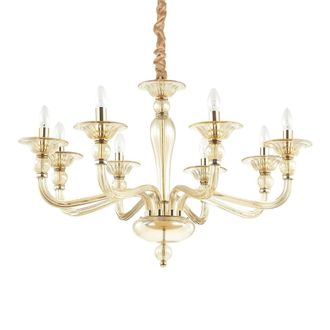 Netlighting Danieli 8 Light Pendant Light Amber E14