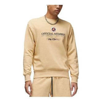 Nike Jordan Air Jordan Flight MVP Lightweight Fleece Crew-neck Sweatshirt Beige DX9647-252