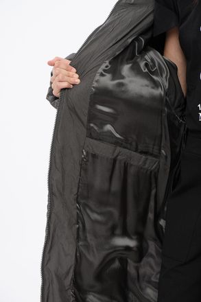 Maison Margiela MM6 Maxi Quilted Puffer Coat with Removable Hood Maison Margiela