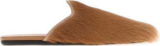 Prada Kameel Kalfs-Haar Slippers