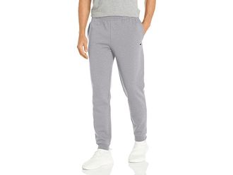 Lacoste Tapered Fit Fleece Trackpants Mens Clothing Silver Chine : S (EUR 4), Cotton/Fleece/Polyester