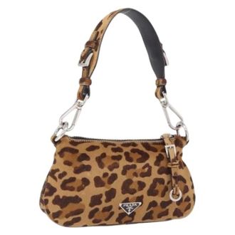 Prada Pre-owned Vintage Schoudertas - Dames - Pre-owned - Bruin - Maat: ONE Size
