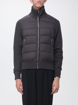 Tom Ford Giubbotto slim fit in lana e nylon con sezioni trapuntate e collo alto