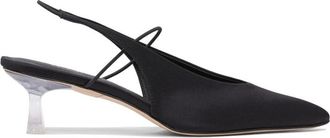 Studio Amelia Mignon 50 Hakken Pumps - Dames - Pumps - Zwart - 38 EU - Leer - Schoenen