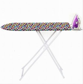 Trade Shop Trade Shop - Telo Copriasse Universale Copertura Asse Da Stiro 130x50 Cm Varie Fantasie 59959