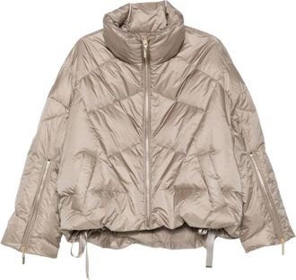 Twinset Gewatteerde Jas - Dames - Winterjassen - Beige - XS - Jassen
