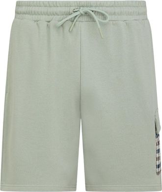 Aquascutum Mens Active Lamina Pocket Salvia Light Green Shorts Cotton - Size Large