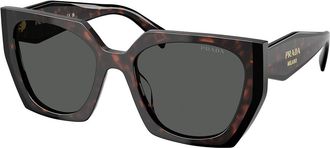 Prada PR 15WSF Asian Fit 24B40L Womens Sunglasses Tortoiseshell Size 55