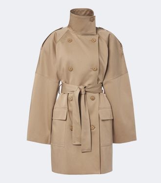 Frankie Shop Tess cotton gaberdine trench coat