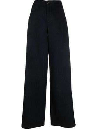 &Aacute;eron Broek met wijde pijpen - Blauw