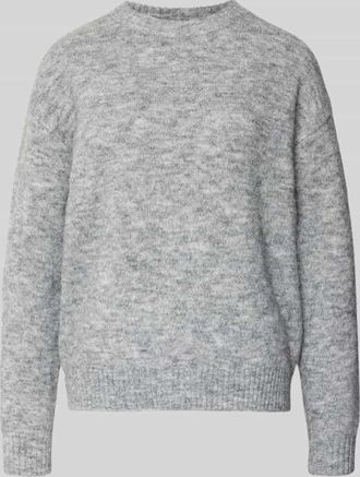 Freequent Strickpullover mit Rundhalsausschnitt Modell Novala in Mittelgrau Melange, Größe XXL