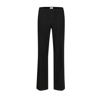 MY ESSENTIAL WARDROBE Black Wash Loose Fit Denim Jeans - female - My Essential Wardrobe - Wide Trousers - Black - 2XL L34 - Trousers