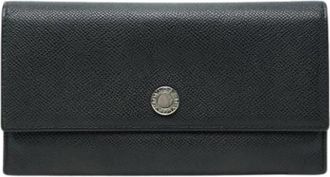 Bulgari Pre-owned Long wallet (bi-fold) - Dames - Vintage Accessoires - Zwart - ONE Size - Leer - Vintage