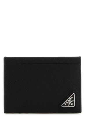 Prada Black Leather Card Holder