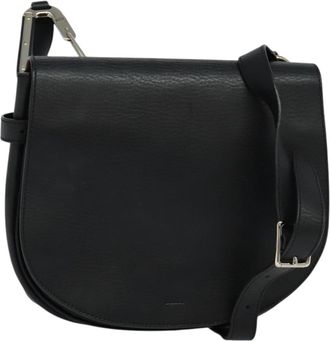 Bally Black Leather Shoulder Bag (Pre-Owned)