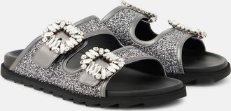 Roger Vivier Slidy Viv embellished sandals