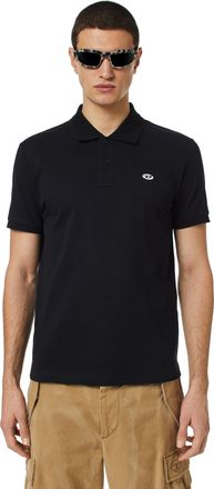 Diesel Polo shirt with D oval Patch - Polos - Man - Black