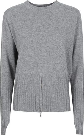 Drumohr Jersey de cuello redondo - Knitwear - Mujer - Gris - L