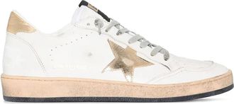 Golden Goose Leather Upper Laminated Star Sneakers