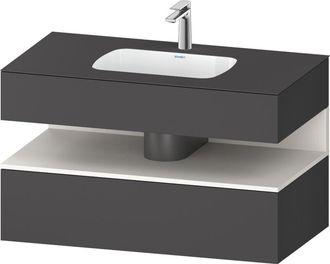Duravit Qatego Lavabo Encastrado Con Base De Lavabo Consola, - Duravit