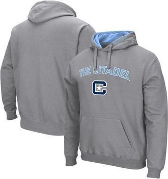 Colosseum Mens Colosseum Gray Citadel Bulldogs Arch & Logo Pullover Hoodie at Nordstrom, Size Xx-Large