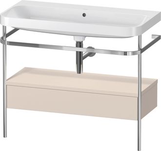 Duravit Set C-bonded Duravit Happy D.2 Plus Con Consola Met&aacute;lica Y Caj&oacute;n