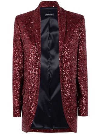 DRHOPE Blazer met pailletten - Rood