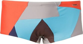 Amir Slama geometric-print swim shorts - men - Polyamide/Spandex/Elastane - PP - Blue
