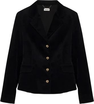 SIMKHAI Blazer in velluto con bottoni - Nero