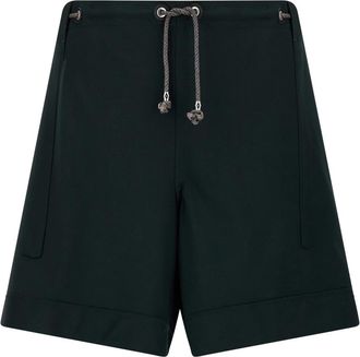 Kiko Kostadinov Kyan Bermuda Shorts - Heren - Korte Broeken - Groen - L - Wol - Korte Broeken