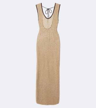 Sir. Ellinor crochet cotton maxi dress