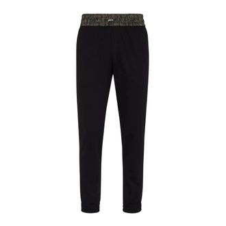 Philipp Plein Sweatpants, male, Black, Size: XL Contrasting Jogging Trousers