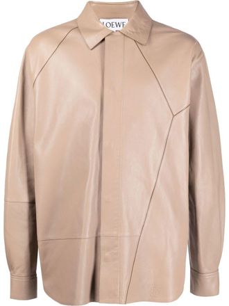 Loewe geometric panelled classic shirt - Neutrals