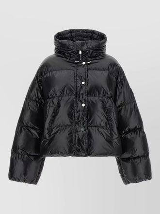 Pinko impasto hooded down jacket quilted texture