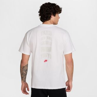 Nike Mens Nike Sportswear Max90 T-Shirt in White | HJ0580-100
