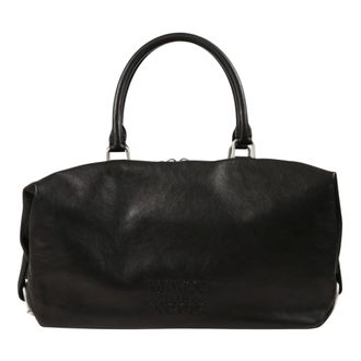 Marge Sherwood Tassen, Dames, Zwart, ONE Size, Leer, Dumpling Tote