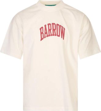 Barrow Barrow, Tops, Heren, Wit, XL, T-Shirts