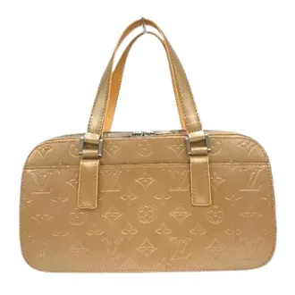 Louis Vuitton Pre-owned Handbags, female, Brown, Size: ONE SIZE Pre-owned Shelton Monogram Mat Handbag