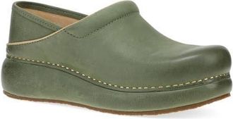 Dansko Platform Pro Clog in Green Burnished Nubuck at Nordstrom, Size 11.5-12Us
