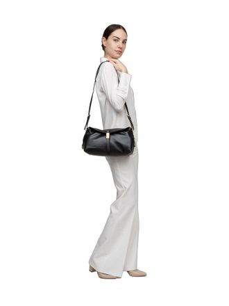 Pinko Womens Shoulder Bag Black Goat Leather Shoulder-bags