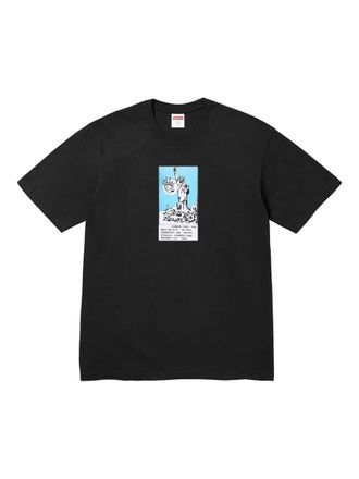 SUPREME T-shirt Liberty con stampa - Nero