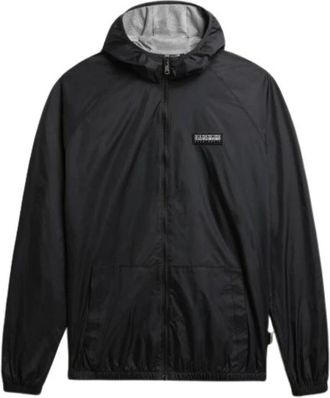 Napapijri Morgex Jacket - Heren - Windbreakers - Zwart - XL - Fitness