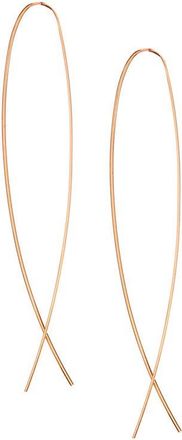 Lana Jewelry 14K Gold Flat Upside Down Hoop Earrings in Rose Gold at Nordstrom