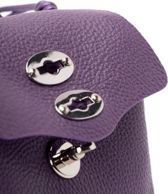 Zanellato turn-lock top-handle tote bag - Purple